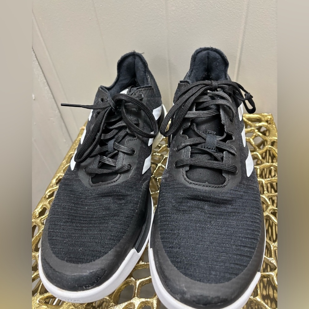 Adidas Black and White Sneakers Womens Size 10